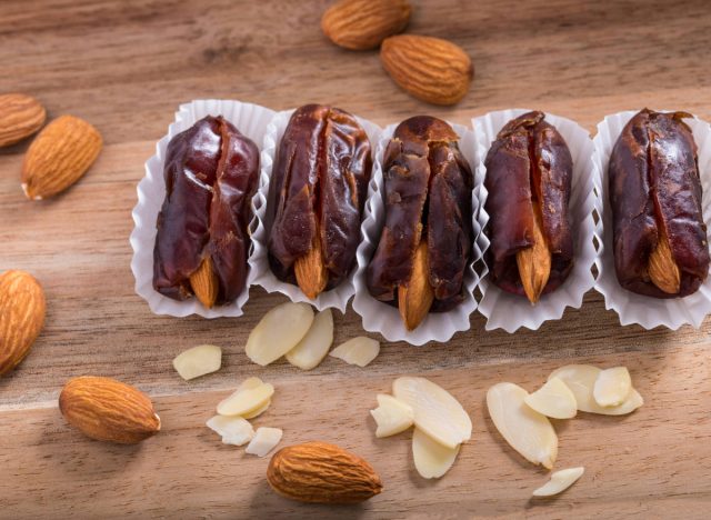 almond-stuffed dates