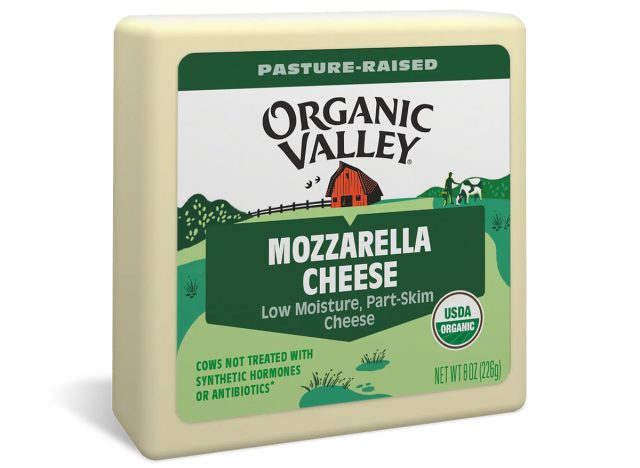 Organic Valley Low Moisture Mozzarella, Part Skim
